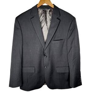 Pronto Uomo Platinum 44S LUXURY 100% Italian Wool 2-Button Blazer Short Black